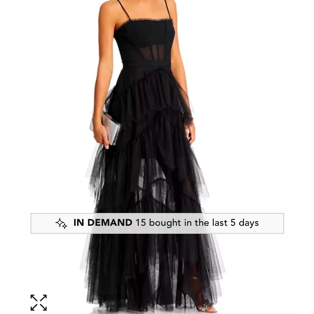 BCBG Maxazria Tulle Corset Essential Gown. Size 4.